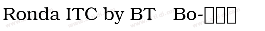 Ronda ITC by BT   Bo字体转换
